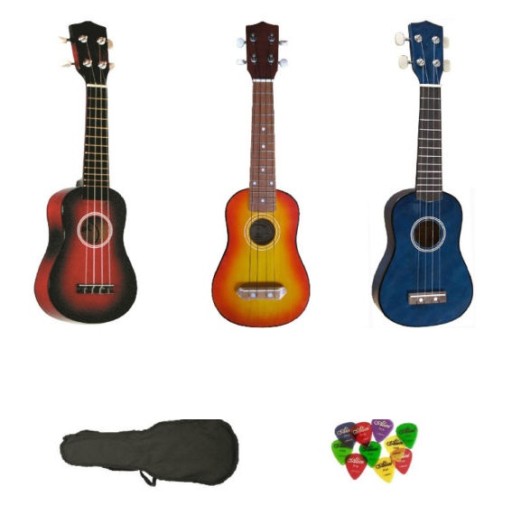 UKULELE SOPRANOWE + KOSTKI MIĘKKIE - SUPER!