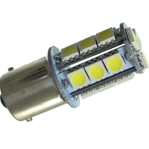 Dioda LED BA15S P21W 18x smd 5050 BIAŁA 12V P5W