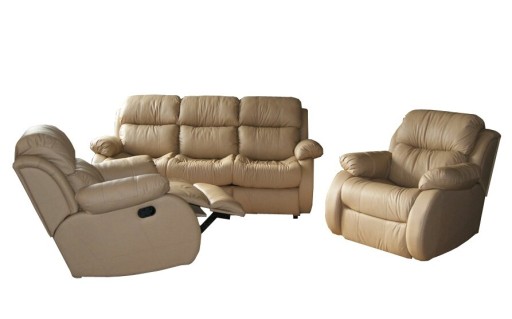 Zestaw body Sofa + 2 Fotele KAOS pod RELAX/ SKÓRA!