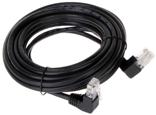 Patchcord RJ45/5.0-KK/B czarny kat.5e 5.0m