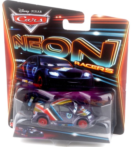 AUTA CARS 2 MAX SCHNELL NEON 1:55 MATTEL