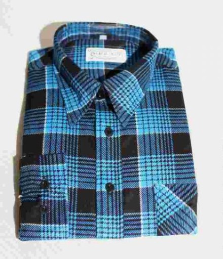 KOSZULA FLANELOWA ROBOCZA 100% BAWEŁNA r. 45