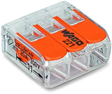 WAGO SZYBKOZŁĄCZKA ZŁĄCZKA 3x4 221-413 MUFA -1szt