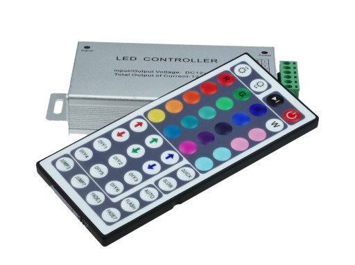 Kontroler RGB LED sterownik + pilot 44 radiowy RF