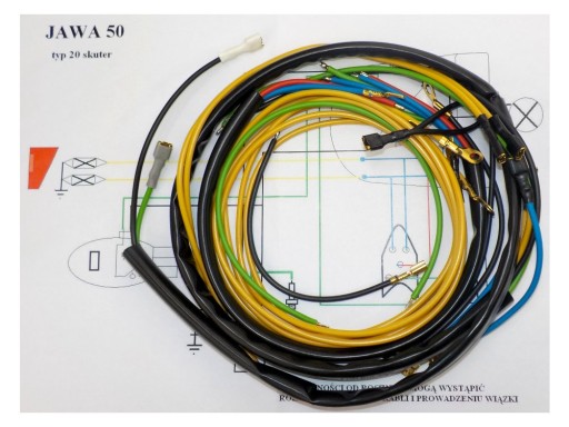INSTALACJA ELEKTRYCZNA JAWKA JAWA 50 20P PANCERKA
