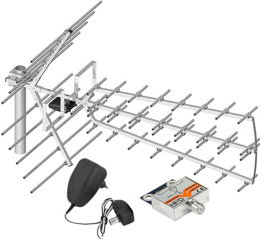 ANTENA DVB-T Platinum Tri Digit do 150km+wzm 47dBi