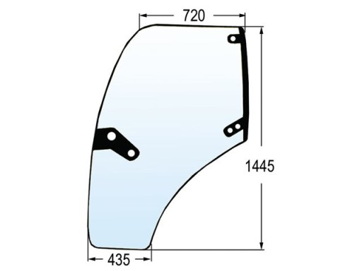 SZYBA DRZWI L DEUTZ FAHR AGROTRON K NIEMIECKA