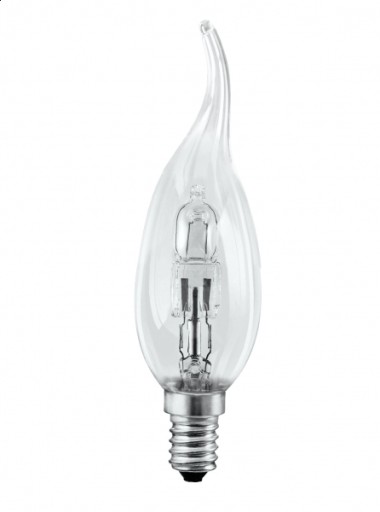 ŻARÓWKA DEKORACYJNA HALOGEN E14 230V 28W PŁOMYK