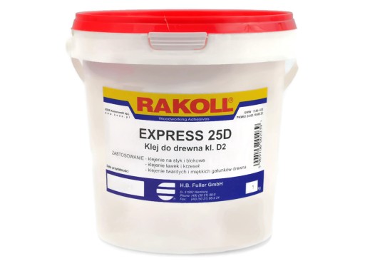 KLEJ DO DREWNA RAKOLL EXPRESS 25 D 25D MOCNY 1 kg