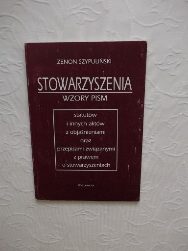 STOWARZYSZENIA WZORY PISM STATUTY AKTY /PRAWO