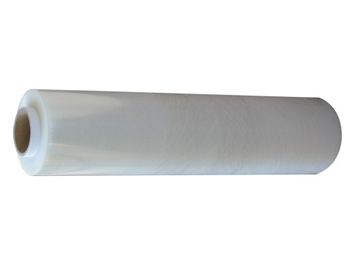 Folia stretch 3kg transparent 23mic tuleja 0,3kg