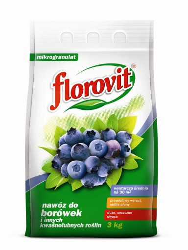 Nawóz borówki i rośliny kwaśnolubne FLOROVIT 3kg