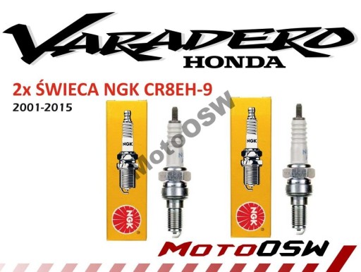 Honda Varadero 125 XL NGK CR8EH-9 świeca KOMPLET