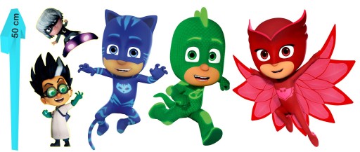 Naklejki dziecięce z bajki PJMASKS PIDŻAMERSI