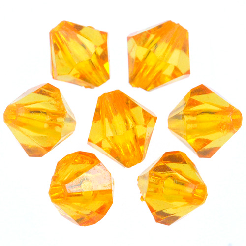 KORALIKI szlifowane DIAMENCIKI 8mm POMARAŃCZ 20szt