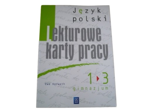 Lekturowe karty pracy WSIP 1 2 3 LEKTURY 2017