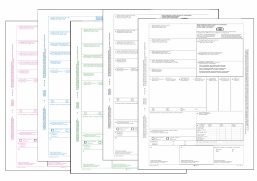 CMR List Przewozowy 50 kartek 5 odc MIĘDZYNARODOWY