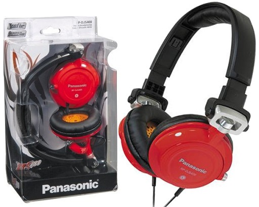 Słuchawki nauszne Panasonic RP-DJS400 czerwone