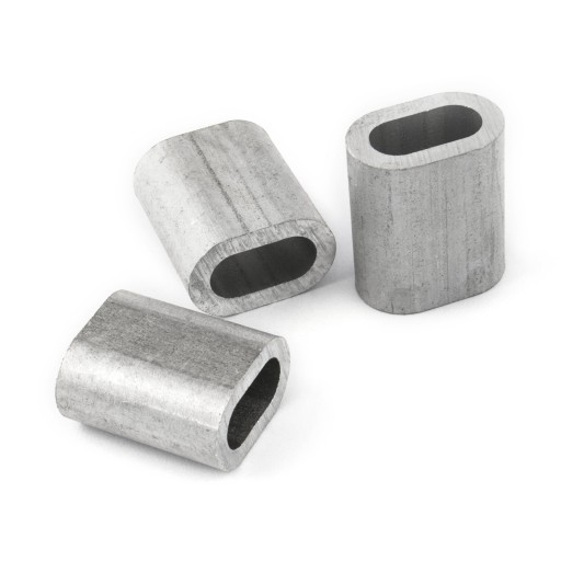 10 x Tuleja tulejka złączka do lin aluminiowa zacisk do lin 10mm