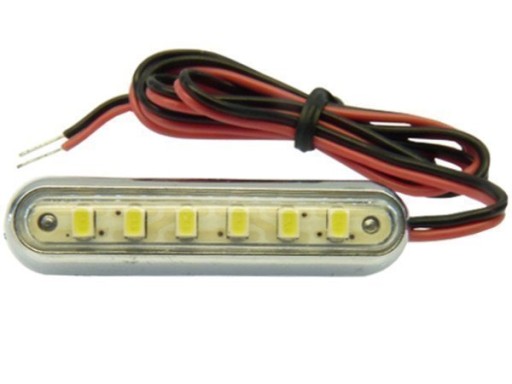 LAMPKA LED dioda 6 x SMD TUNING WNĘTRZA 12V 24V