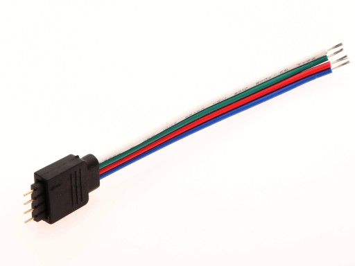 ŁĄCZNIK 4 PIN KABEL LED RGB KONEKTOR STEROWNIK SMD