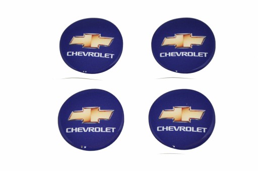 emblematy kołpaki CHEVROLET 70mm elastyczne 4szt