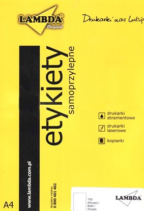 Etykiety samoprzylepne 70x29,6 mm, A4, 3000 szt.