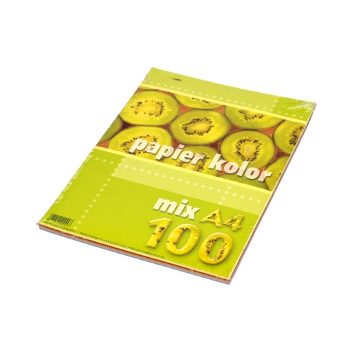 Papier kolorowy ksero A4 80g mix kolorów(100)