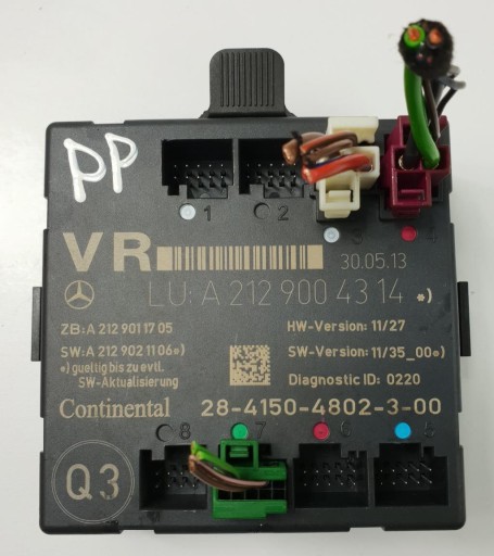 MODUŁ STEROWNIK DRZWI PRAWY PRZÓD W212 A2129004314