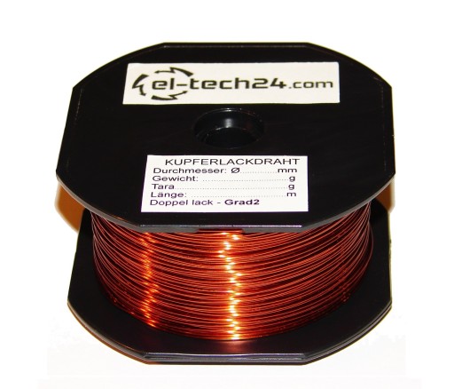 DRUT NAWOJOWY miedziany DN2E - 0,90mm - 500g - 87m
