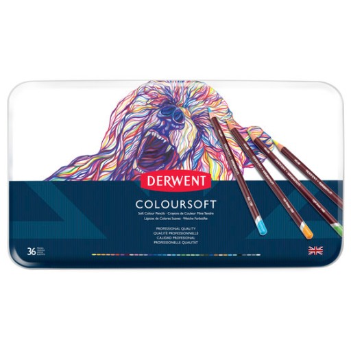 DERWENT Zestaw kredek Coloursoft 36