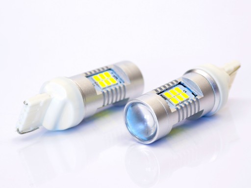 ŻARÓWKA 21 LED 2835 W21W 12V T20 500lm DZIENNE