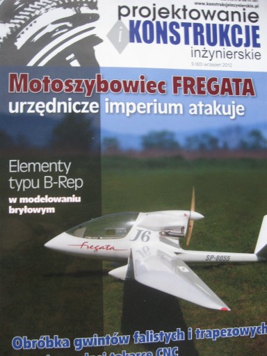 Motoszybowiec FREGATA projektowanie konstrukcje