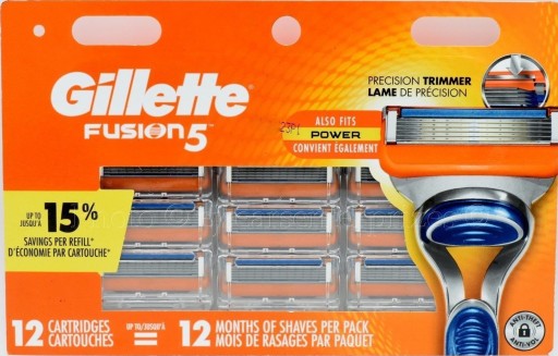 Gillette Fusion 5 ostrza wkłady 12szt (Power) USA