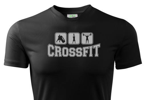 ODDYCHAJĄCA KOSZULKA TERMICZNA CROSSFIT SIŁOWNIA