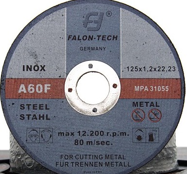 TARCZA DO CIĘCIA METALU inox 125 x 1,2 FALON TECH