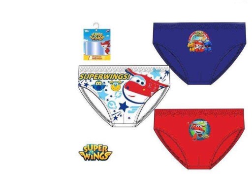 SUPER WINGS majtki 3-PAK 6/8 lat 116 122 128
