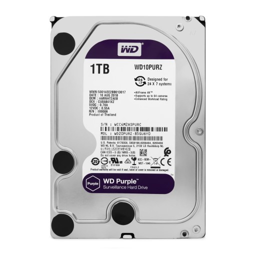 Dysk do monitoringu D Purple 1TB do pracy ciągłej