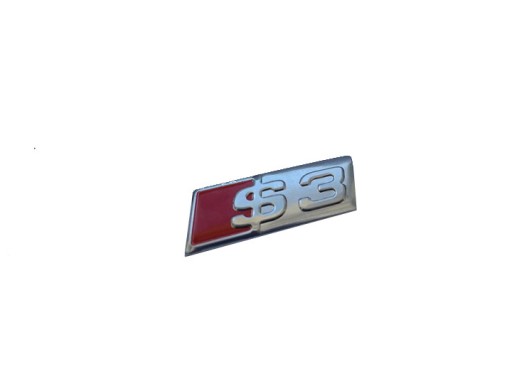 ZNACZEK EMBLEMAT AUDI S3 SLINE ALUMINIUM NOWOŚĆ