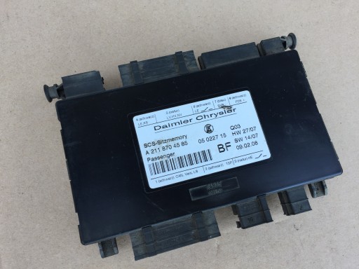 MODUŁ STEROWNIK FOTELA CLS 219 A2118704585