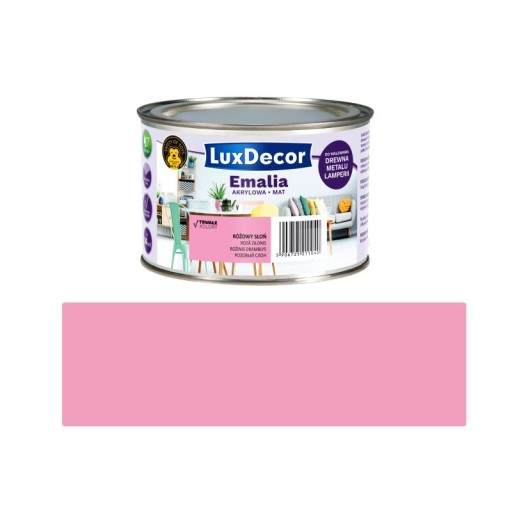 Emalia Luxdecor MAT 0,4l RÓŹOWY SŁOŃ
