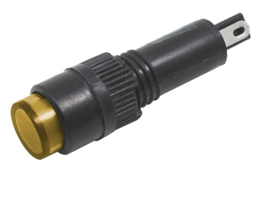 KONTROLKA LED 12V DC 8mm ŻÓŁTA (0176)