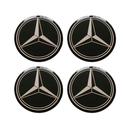 EMBLEMATY NAKLEJKI ZNACZKI logo NA KOŁPAKI dekielki felgi MERCEDES 60mm