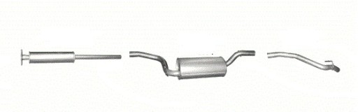 Tłumiki komplet Ford Focus II poj.1,4+1,6 combi