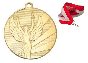 MEDAL ZŁOTY WIKTORIA OGÓLNY 50MM + WSTĄŻKA