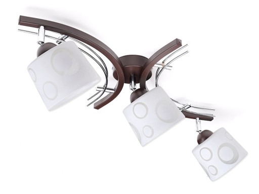 Lampa sufitowa plafon żyrandol 3xE27 klosz walec