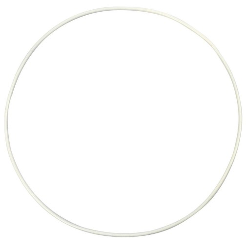 Obręcz Metalowa 22 cm Biała Koło do Łapacza Snów