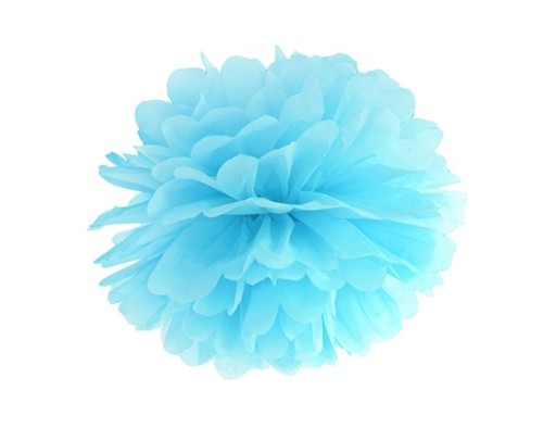 Pompon pompony z bibuły kule bibułowe wiszące 25cm