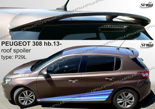 spoiler spojler do Peugeot 308 hb MK2 09/2013--