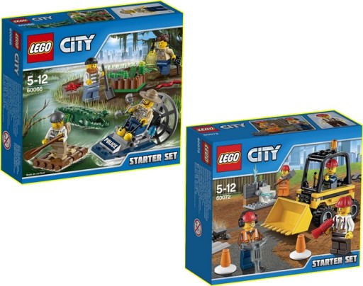 LEGO ~CITY~ 60066 +60072 ~POLICJA+WYBURZANIE ~NOWE